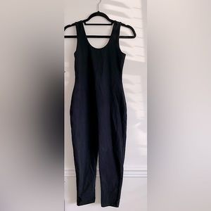 NWOT Vada Winter Black Onesie Bicycle Legging Jumpsuit Unitard - Size S